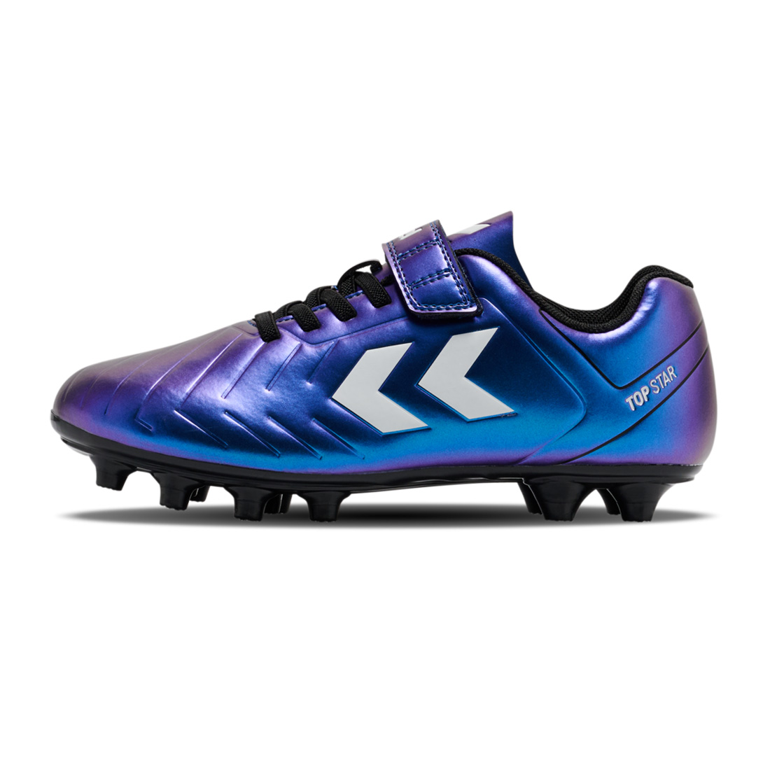 Crampons Hummel Top Star FG Junior Violet irisé 234857-9639 Lateral