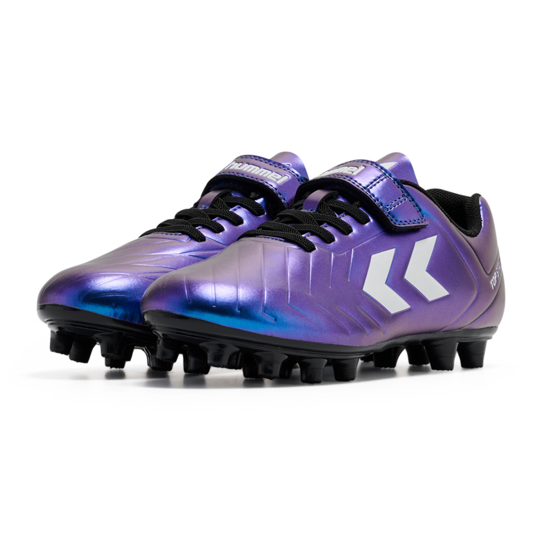 Crampons Hummel Top Star FG Junior Violet irisé 234857-9639 Pair Lateral front Top