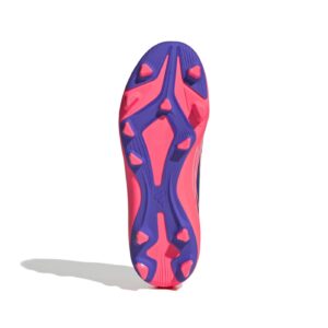 Crampons Junior Adidas F50 Hyperfast Club FG:MG Blanc et rose KK1308 Bottom