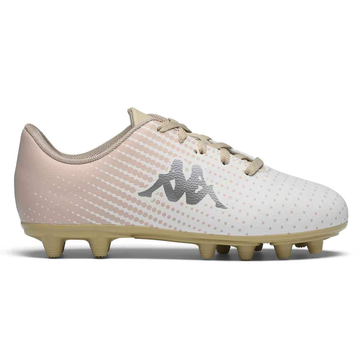Crampons Kappa Gyra FG Junior Blanc et beige 382M35W A02 Lateral