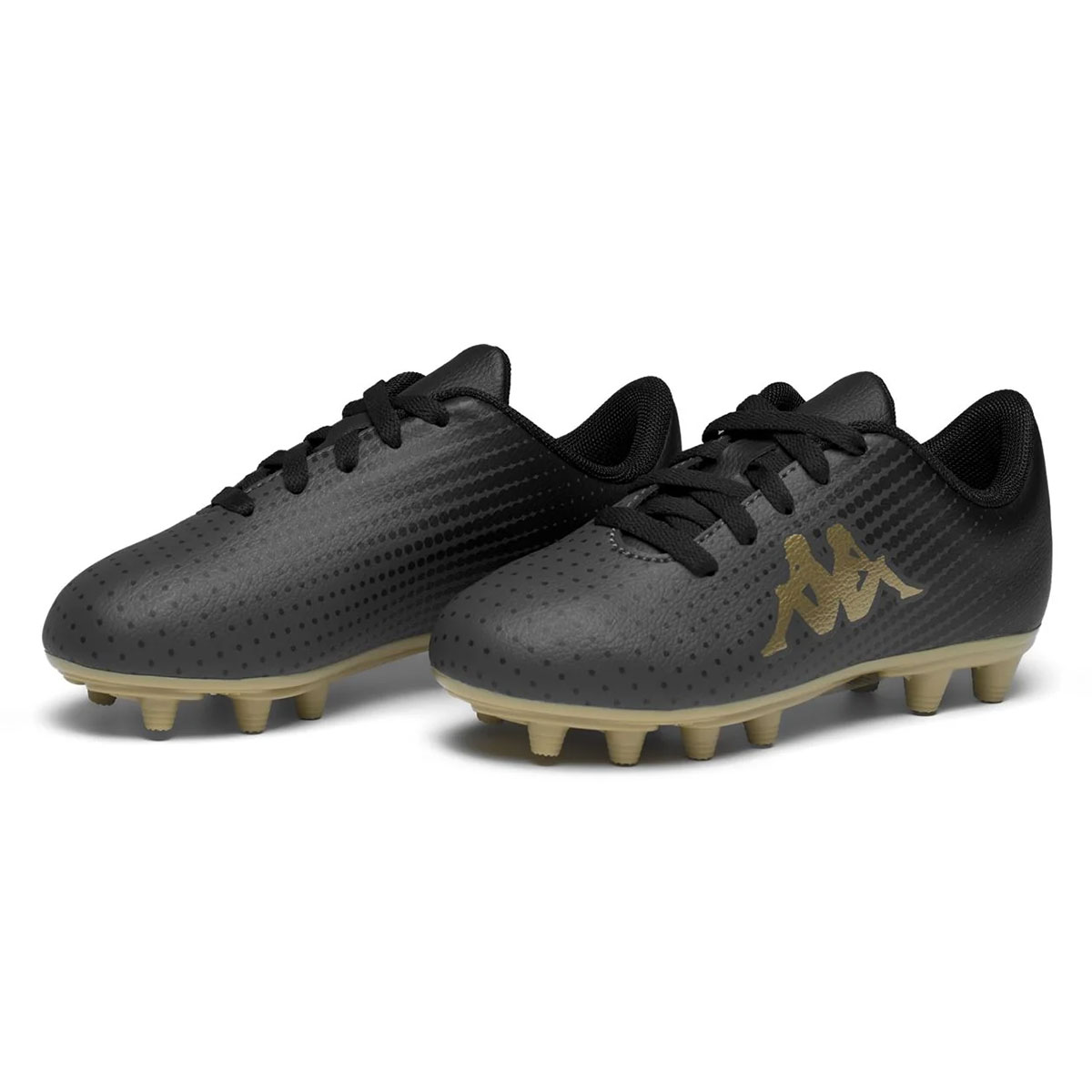 Crampons Kappa Gyra FG Junior Gris foncé 382M35W A00 Pair Lateral Front Top