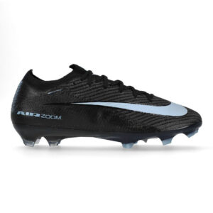 Crampons Nike Air Zoom Mercurial Vapor 16 Elite FG Shadow Noir et bleu ciel FQ1457-001 Lateral