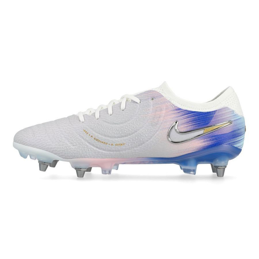 Crampons Nike Legend 10 Elite SG-Pro Player Edition United Gris et bleu IO4462-001 Medial