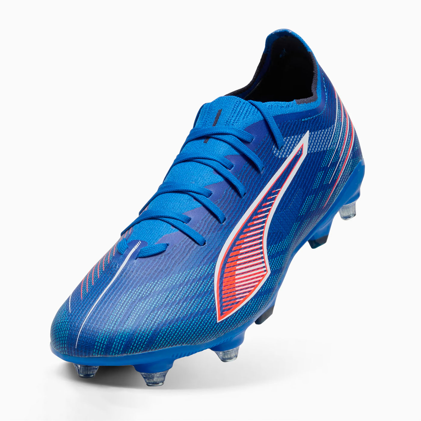 Crampons Puma Ultra 6 Match MxSG Bleu 108521-01 Face Lateral Top