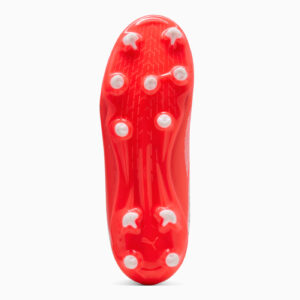 Crampons Puma Ultra 7 Play FG Junior Blanc et rouge 109164-01 Bottom