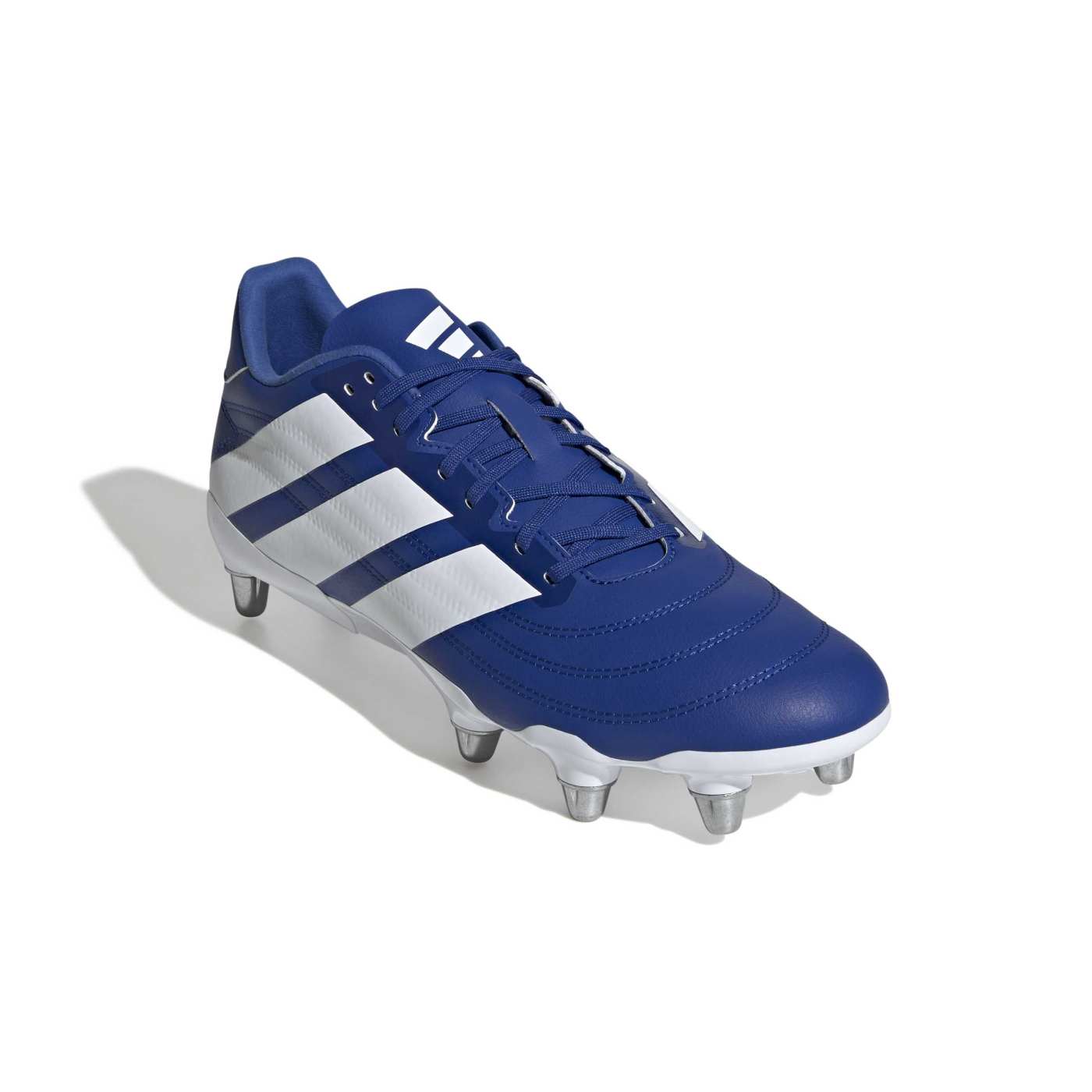 Crampons de rugby Adidas Kakari SG Bleu roi et blanc KI8839 Front Lateral Top