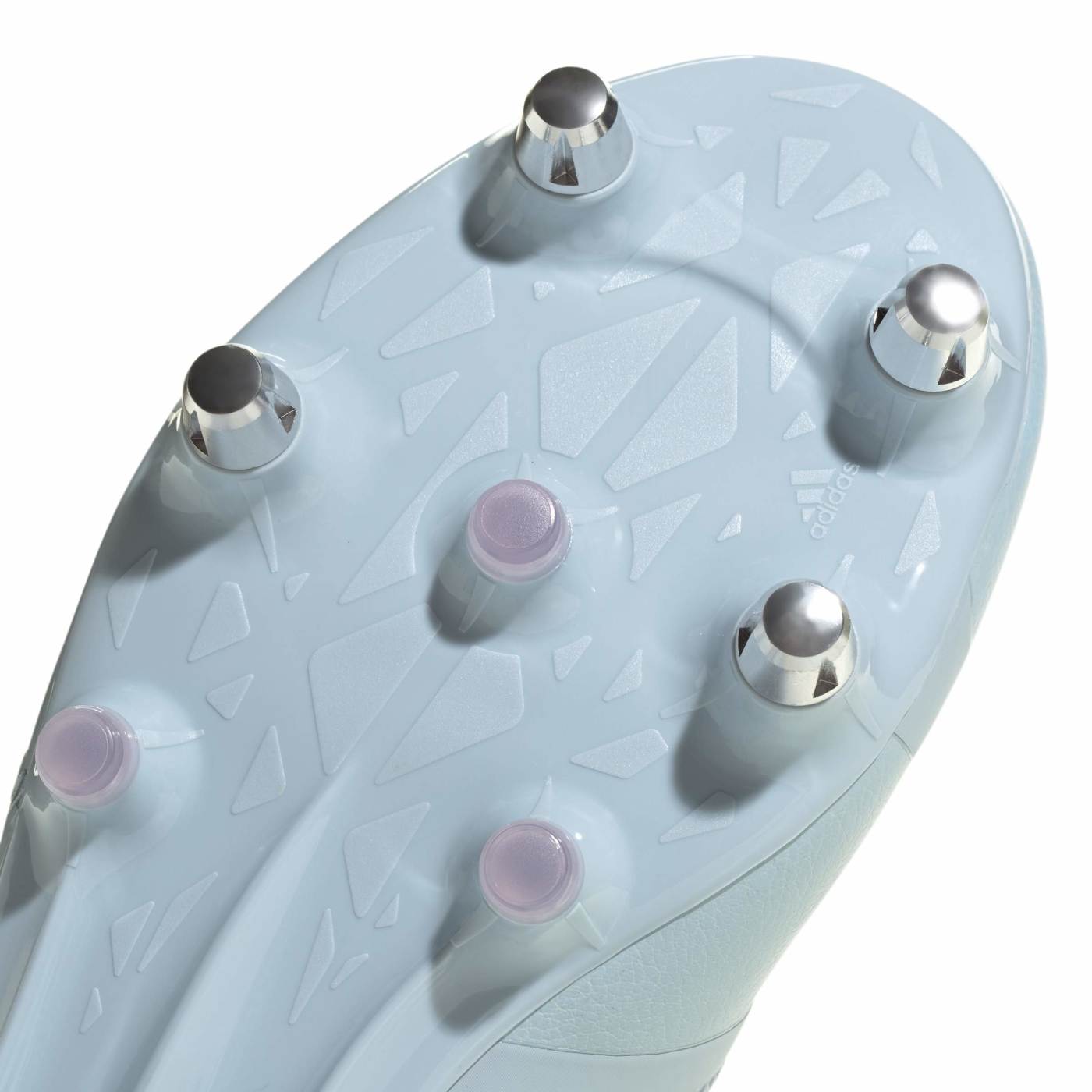Crampons de rugby Adidas RS15 Avaglide SG Bleu ciel et gris KI3674 Detail Bottom Front