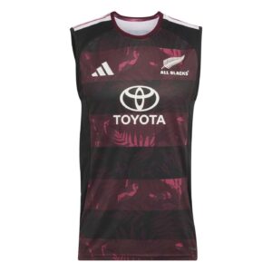 Débardeur d'entrainement Adidas All Blacks Noir et bordeaux KX2878 Face