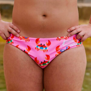 Maillot de bain Budgy Smuggler Crab Party Vue porté de face