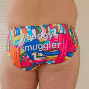Maillot de bain Budgy Smuggler Shagaluf Vue porté de dos