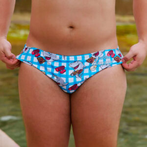 Maillot de bain Budgy Smuggler Shark-cuterie Vue porté de face