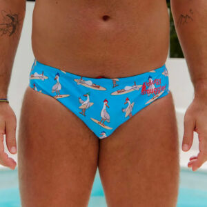 Maillot de bain Budgy Smuggler Soggy Seagull Vue porté de face