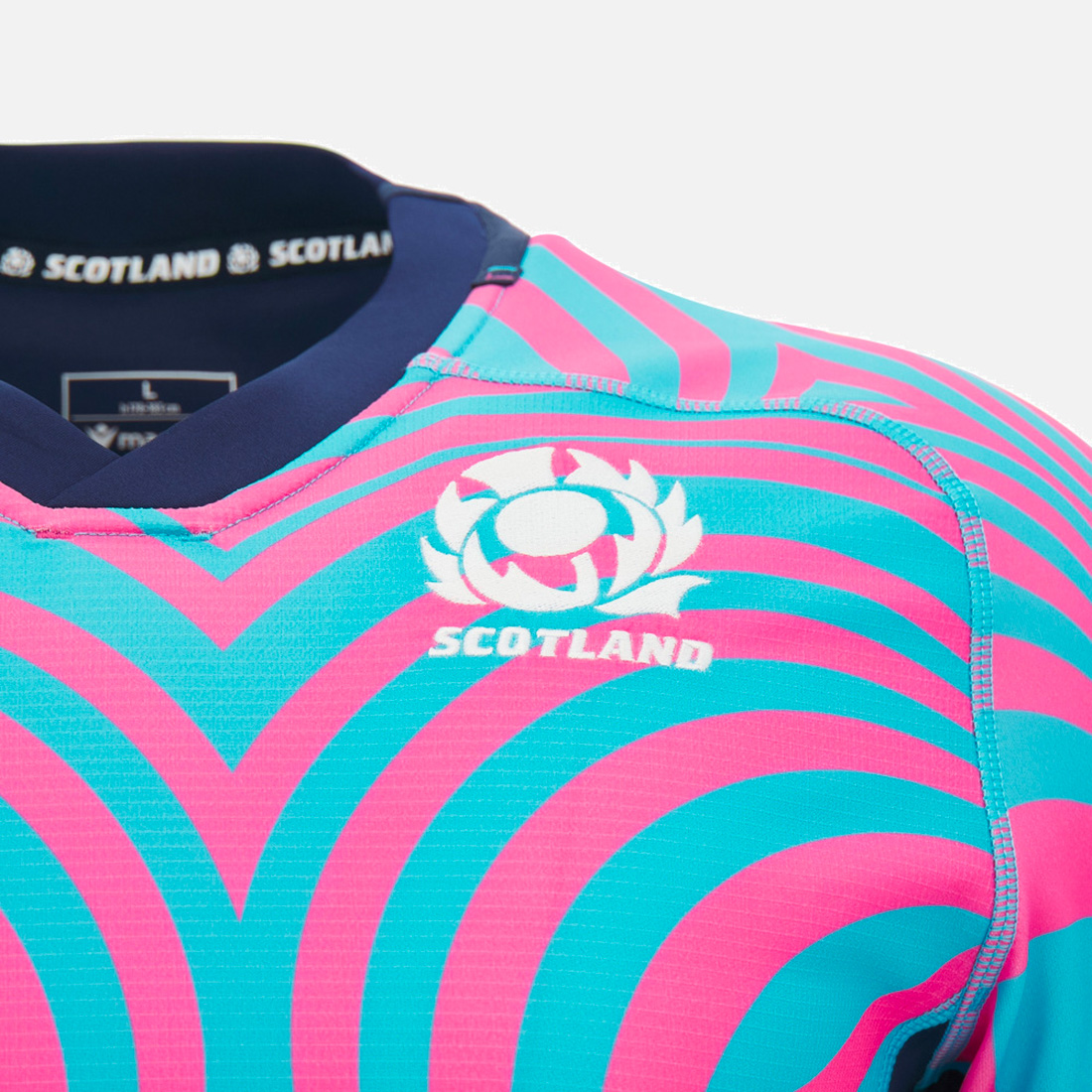 Maillot d'entrainement Écosse Rugby 2026:27 Homme 60015053 Detail Face Logo Scotland