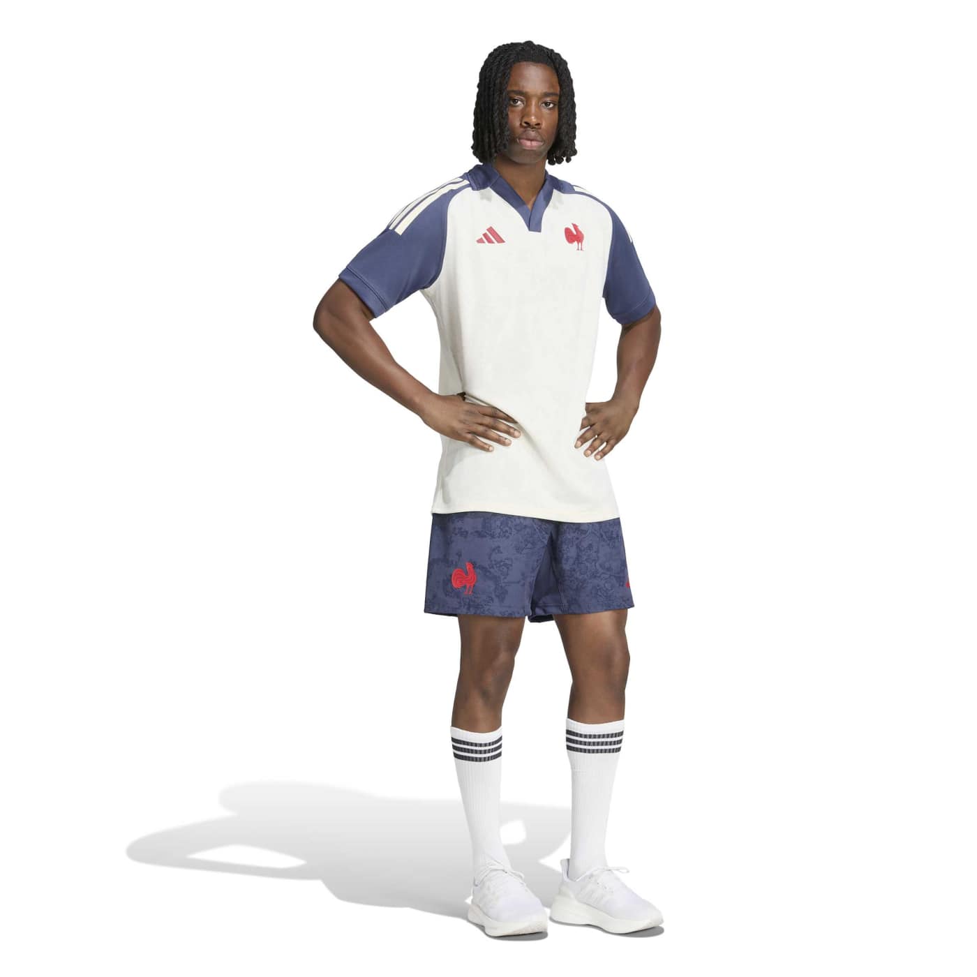 Maillot d'entrainement France Rugby Adidas 2026:2027 KF8873 Walking