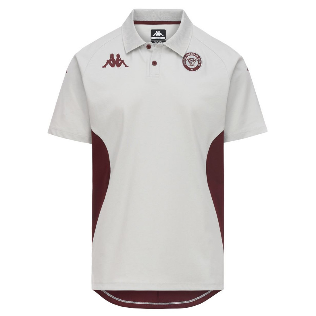 Polo Kappa Mindatti 2 Union Bordeaux Bègles pour homme Gris 35254QW A0A Face