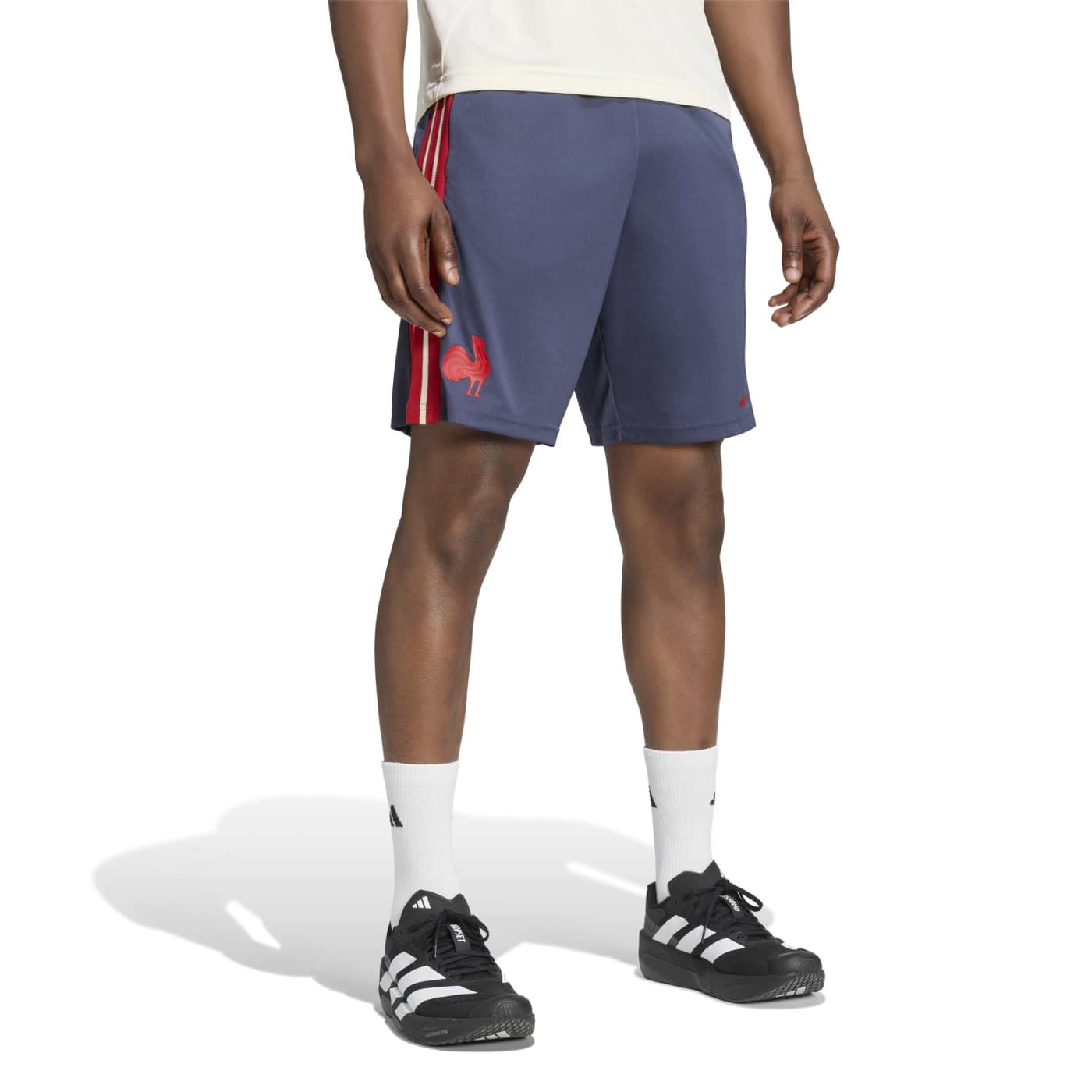 Short de sport France Rugby KF8879 Vue porté de face