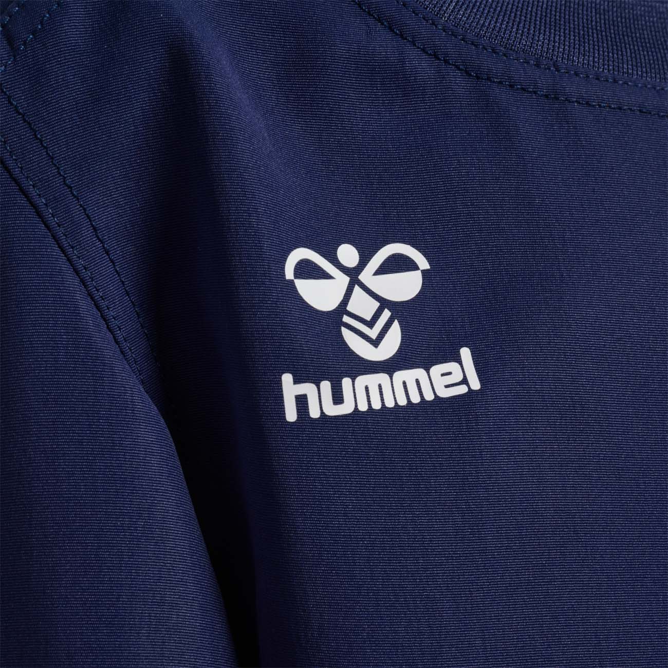 Sweat d'entrainement Rugby Hummel Contact Top Bleu marine Junior 237344-7026 Detail Face