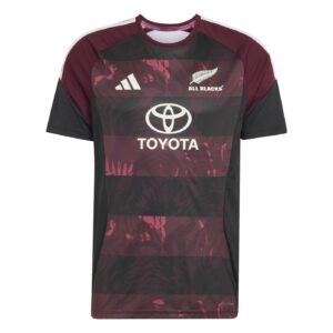 T-shirt Adidas Performance All Blacks Homme Bordeaux et noir KX4785 Face