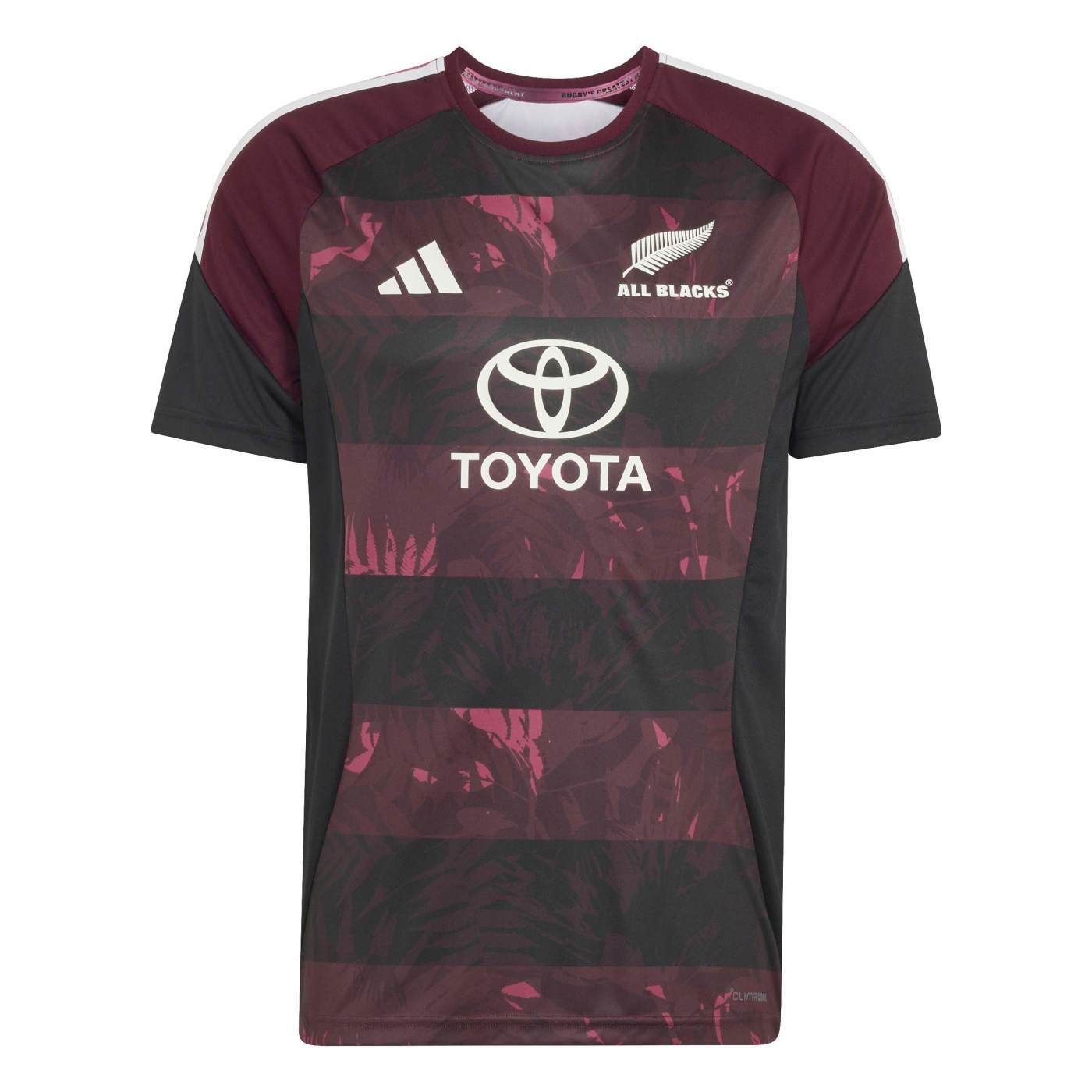 T-shirt Adidas Performance All Blacks Homme Bordeaux et noir KX4785 Face