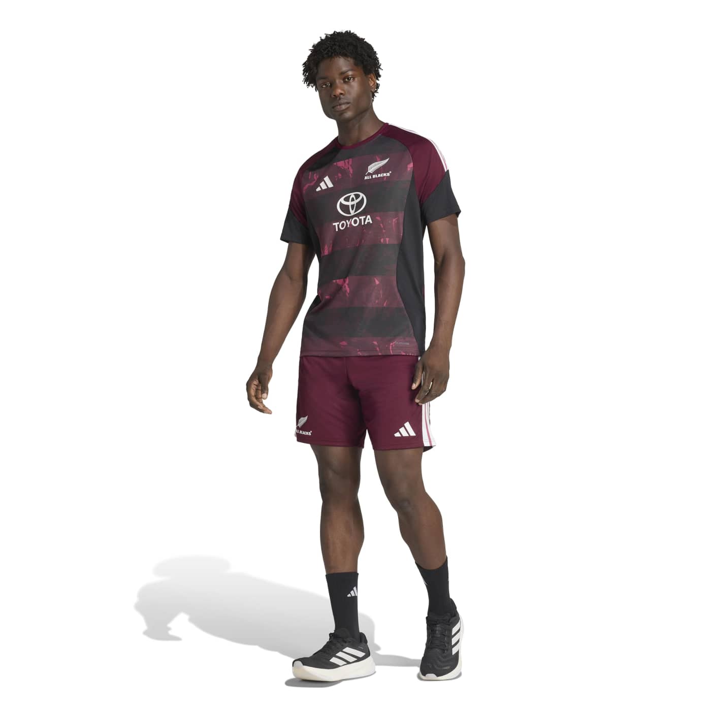 T-shirt Adidas Performance All Blacks Homme Bordeaux et noir KX4785 Walking