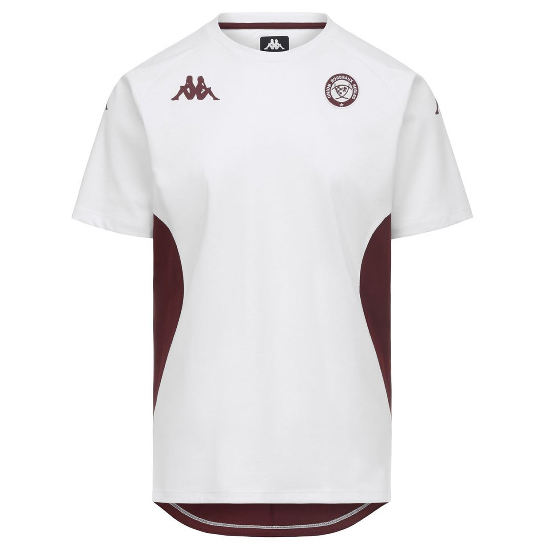T-shirt Kappa Millado Union Bordeaux Bègles Blanc 372G18W A0B Face