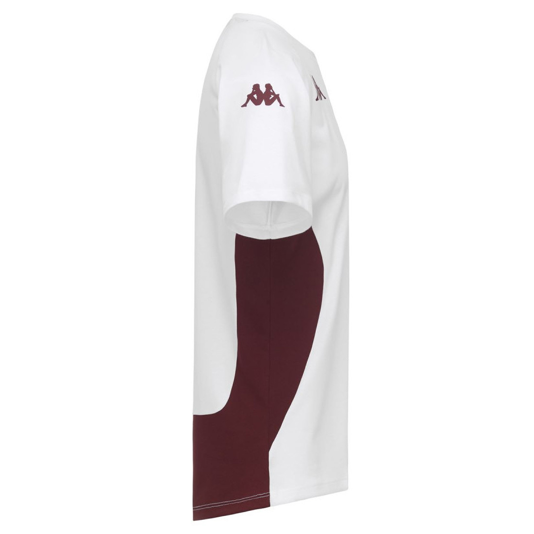 T-shirt Kappa Millado Union Bordeaux Bègles Blanc 372G18W A0B Lateral