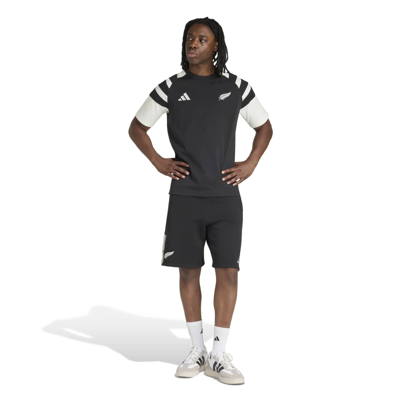 T-shirt Nouvelle-Zélande Rugby Leisurewear Adidas All Blacks KQ8178 Outfit
