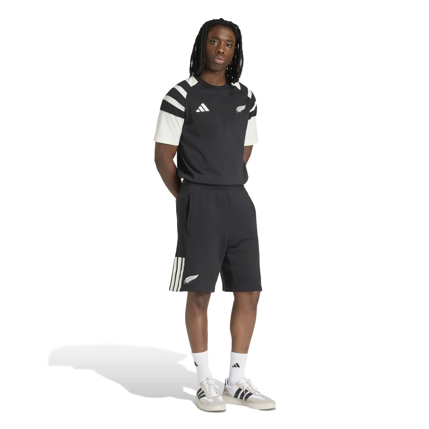 T-shirt Nouvelle-Zélande Rugby Leisurewear Adidas All Blacks KQ8178 Walking