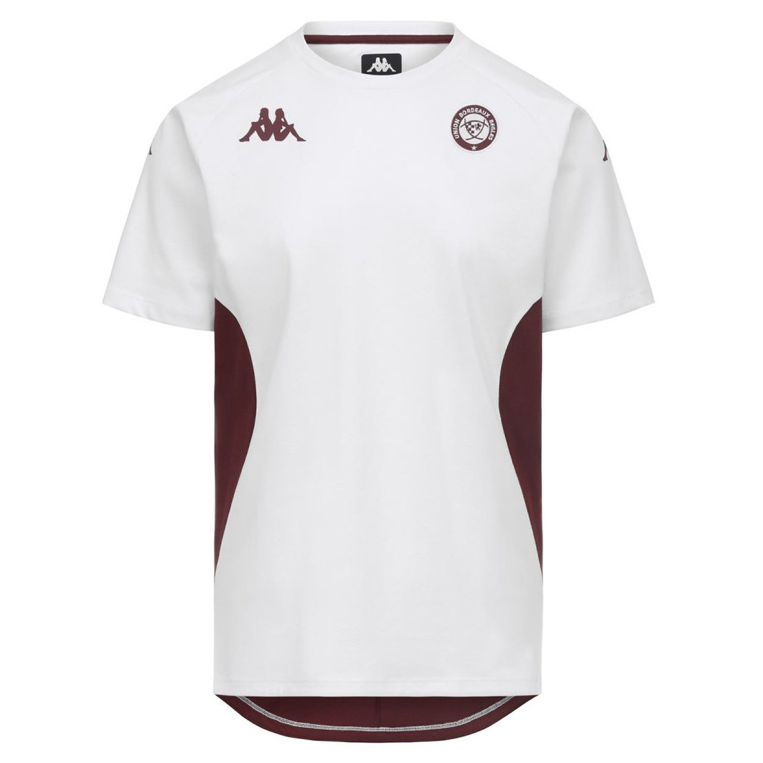 T-shirt pour Enfant Kappa Millado Union Bordeaux Bègles Blanc 372G18W A0B Face