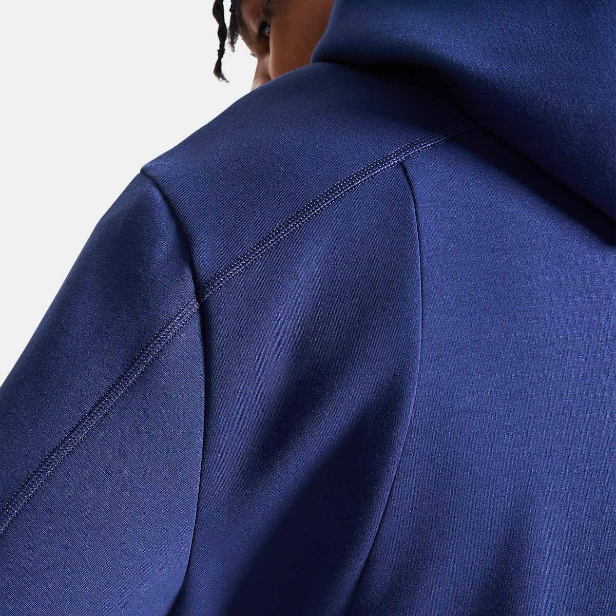 Veste zippée UA Unstoppable Fleece Bleu marine nuit 6013431-410 Detail Epaule Dos