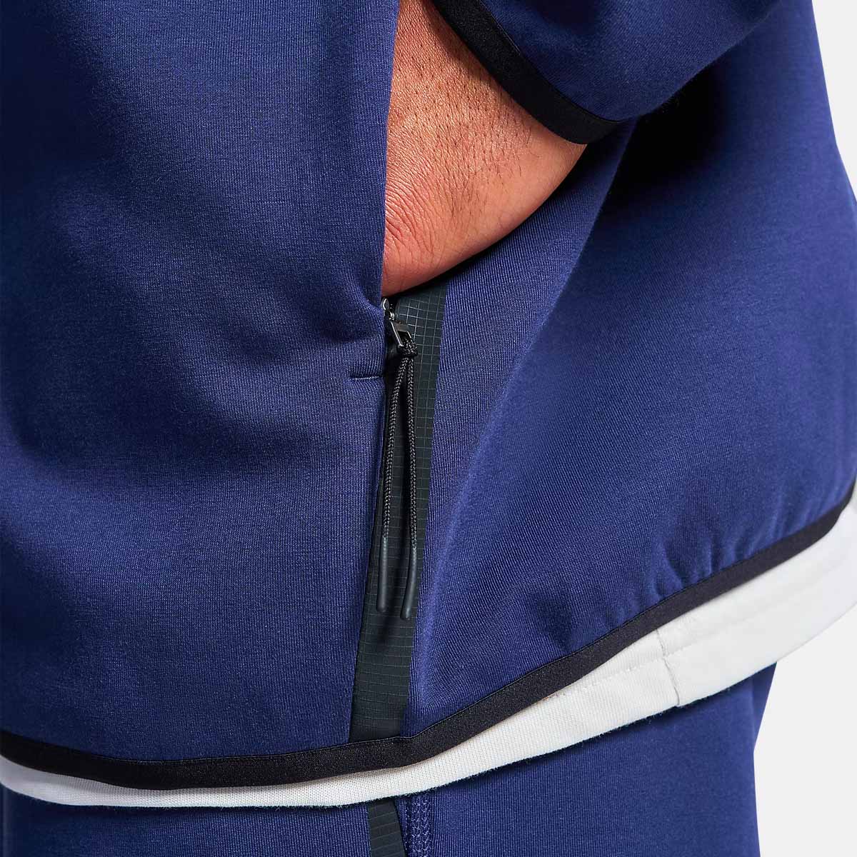 Veste zippée UA Unstoppable Fleece Bleu marine nuit 6013431-410 Detail Poche Lateral