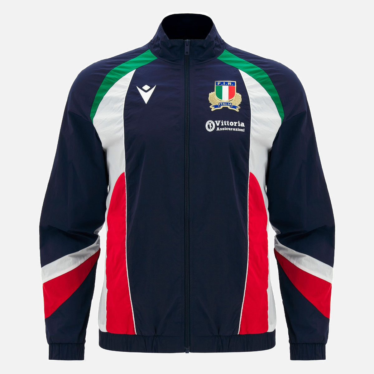 Veste zippée hymne Warm up Italie Rugby 2026:2027 70020185 Face