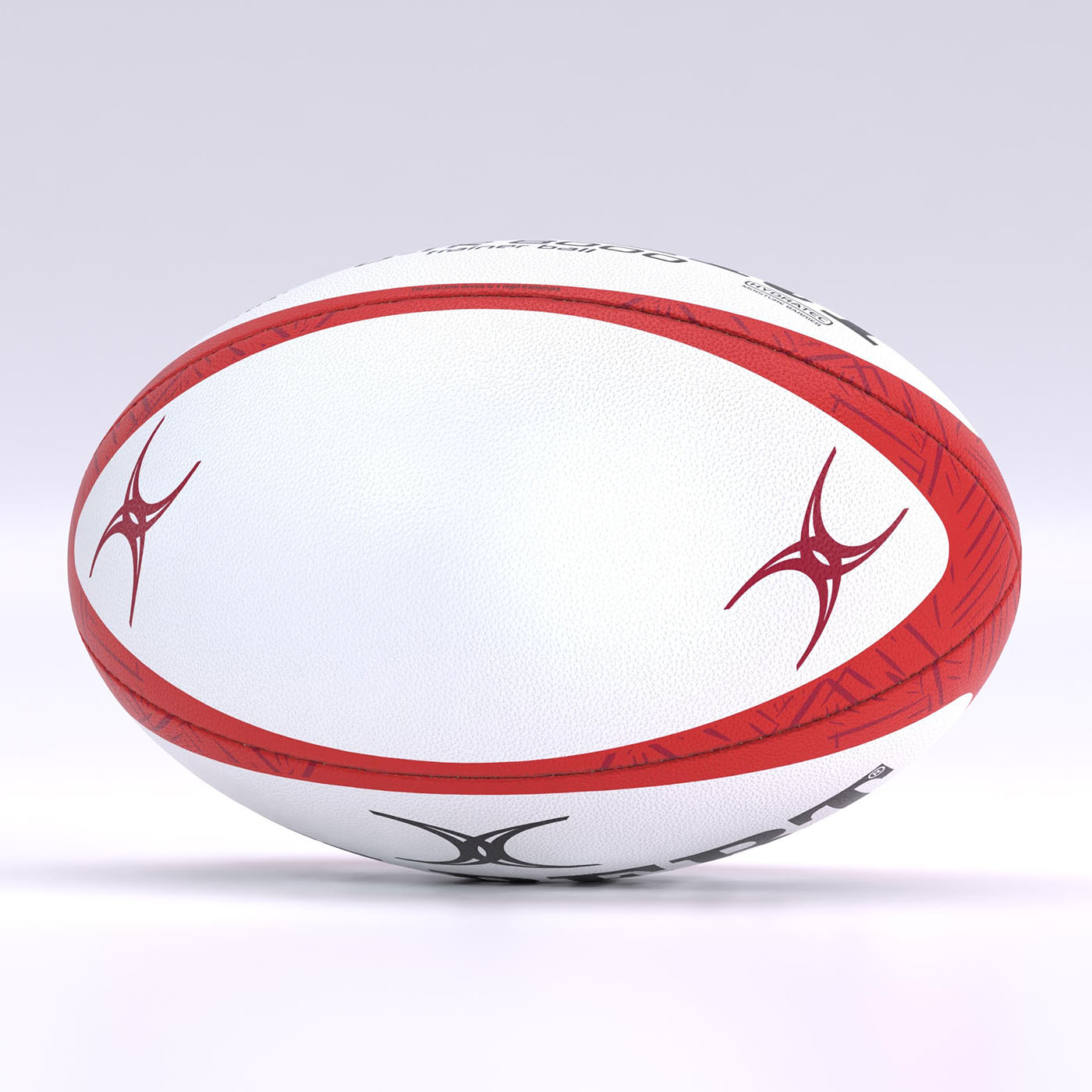 Ballon de rugby Gilbert G-TR8000 Rouge Taille 4 Dos