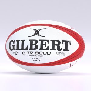 Ballon de rugby Gilbert G-TR8000 Rouge Taille 4 Face
