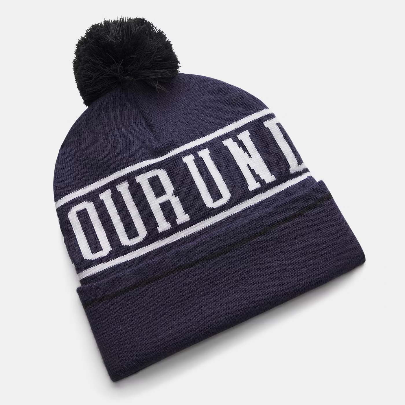 Bonnet à pompon UA Halftime Pom Bleu marine nuit 1386634-411 Dos