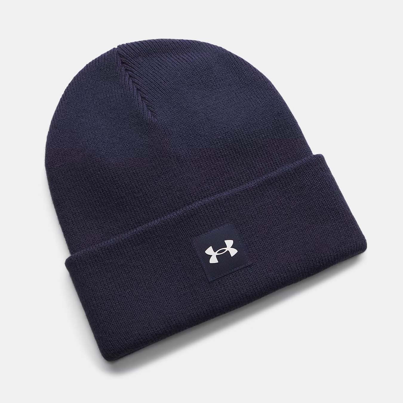 Bonnet à revers UA Halftime Unisexe Bleu marine nuit 1373155-411 Face