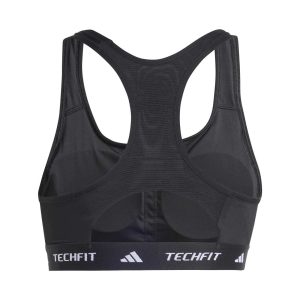 Brassière de sport pour femme Adidas Techfit Noir JG1409 Dos