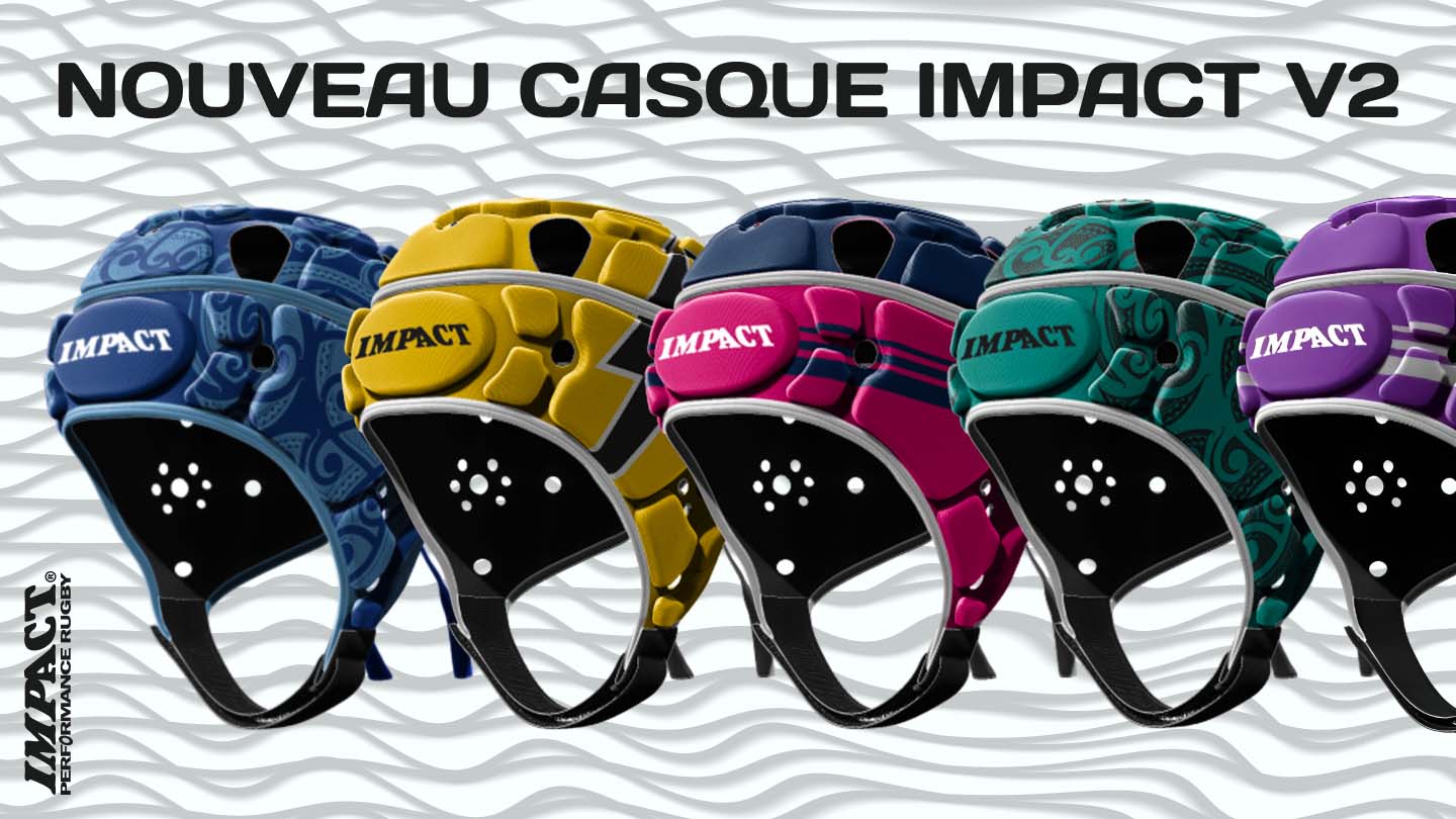 Nouveaux Casques de rugby Impact Rugby V2