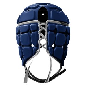 Casque de rugby Impact V2 Lightning Bolt Bleu marine et rouge Dos