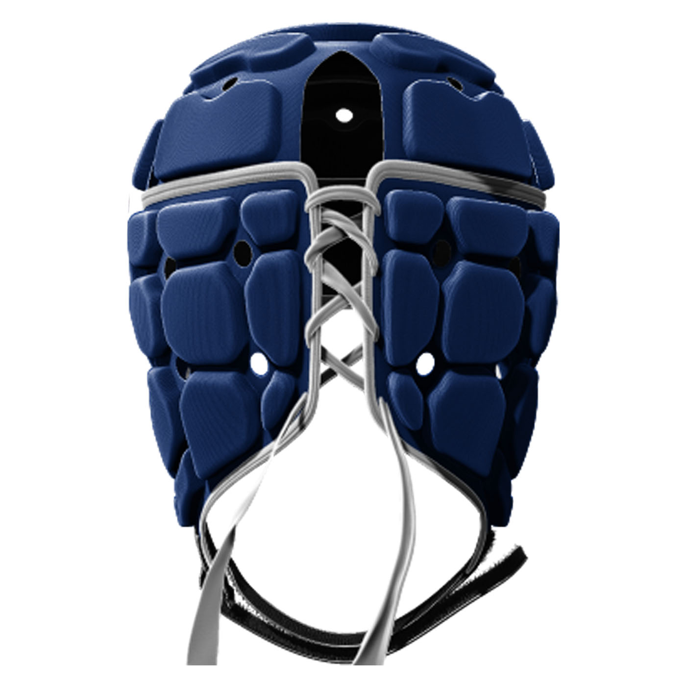 Casque de rugby Impact V2 Lightning Bolt Bleu marine et rouge Dos