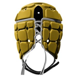 Casque de rugby Impact V2 Lightning Bolt Jaune et noir Dos