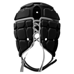 Casque de rugby Impact V2 Lightning Bolt Noir et blanc Dos
