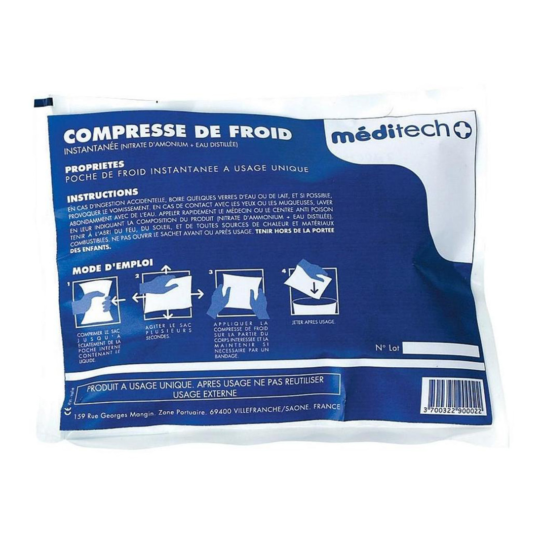 Compresse de froid instantané Méditech