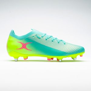 Crampons Gilbert Speedstar 6S Bleu turquoise et vert GIL26S011 Lateral