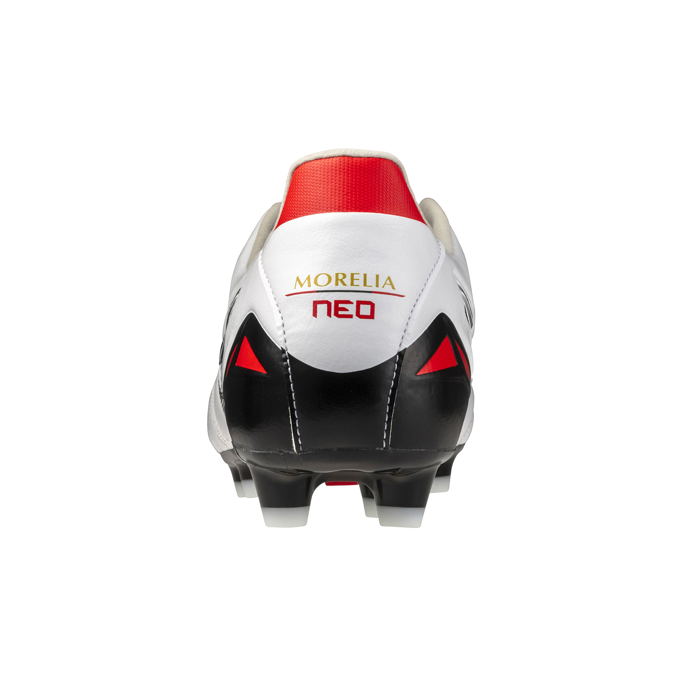 Crampons Mizuno Morelia Neo IV Pro Blanc, noir et rouge P1GA253409 Back