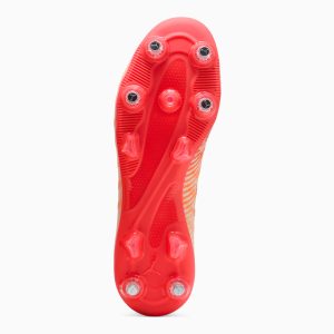 Crampons Puma Future 9 Match MxSG Amande et rouge ultra 109137-01 Bottom