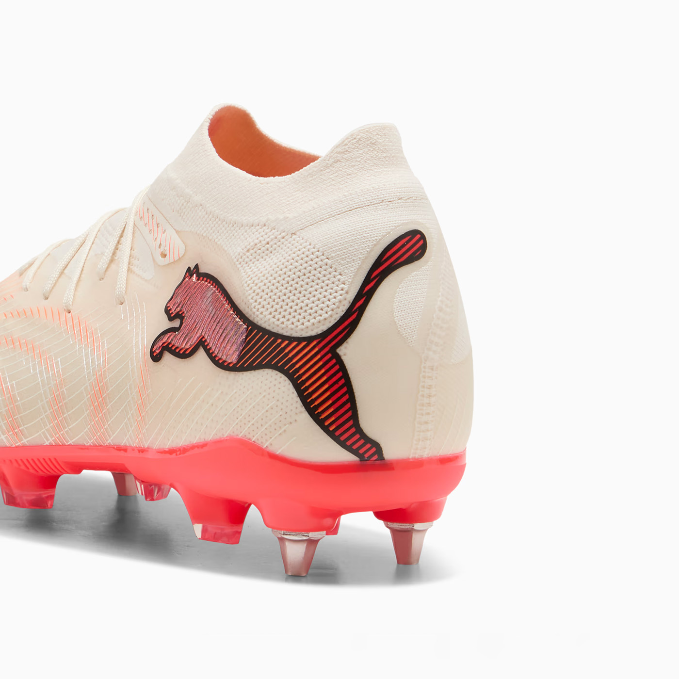Crampons Puma Future 9 Pro MxSG Amande et Rouge ultra 109130-01 Back