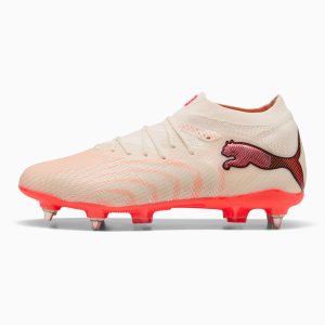 Crampons Puma Future 9 Pro MxSG Amande et Rouge ultra 109130-01 Lateral