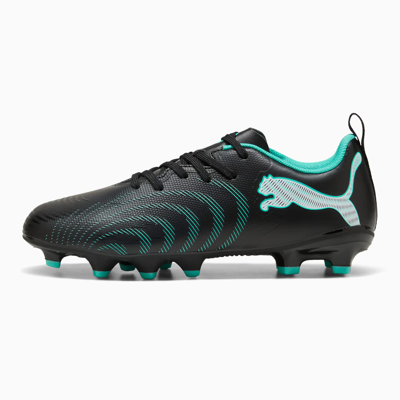 Crampons Puma Junior Future 9 Play FG:AG Noir 109194-02 Lateral