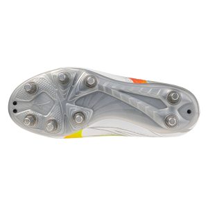 Crampons de rugby Mizuno Waitangi Pro Blanc, gris et orange R1GA260154 Bottom